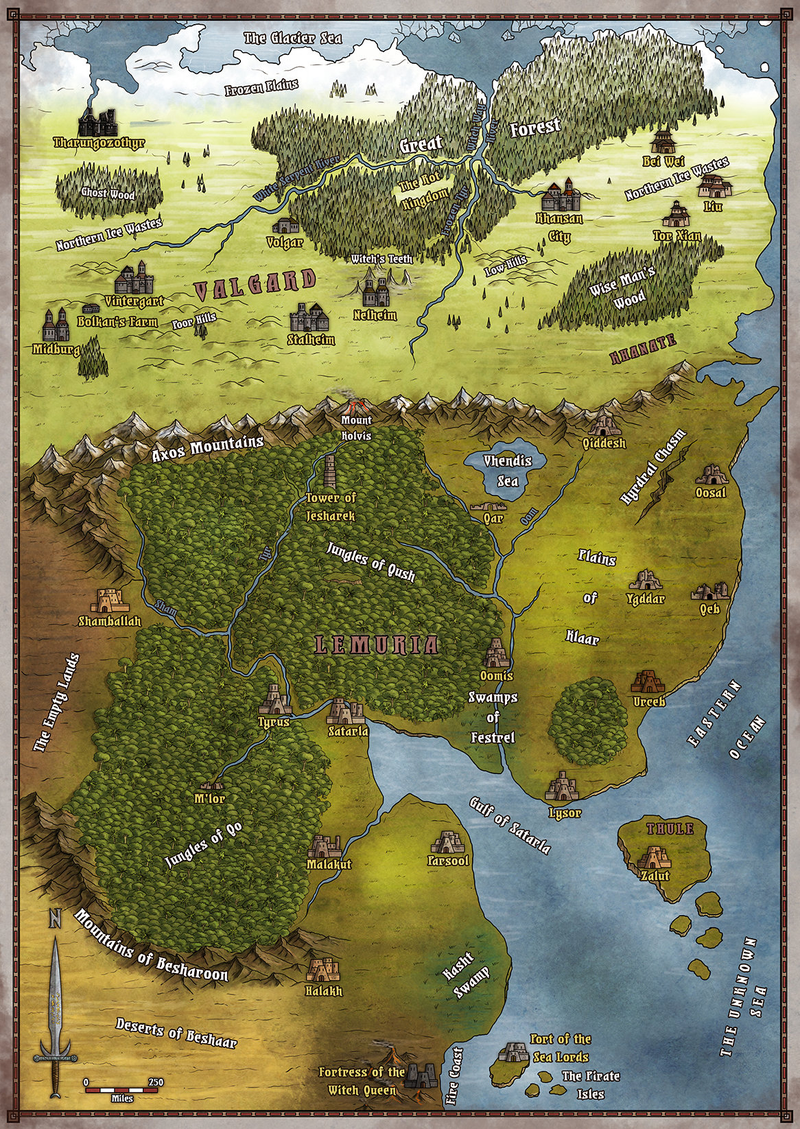 Illustration for article titled Beautiful Maps Of Fake Places